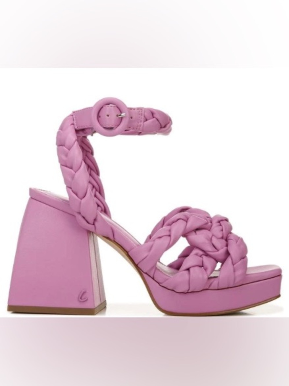 Circus NY by Sam Edelman Lilac Pink Mable Braided Block Heel Sandal: Size7